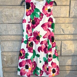 Anne Klein Floral Dress - Pink and Green